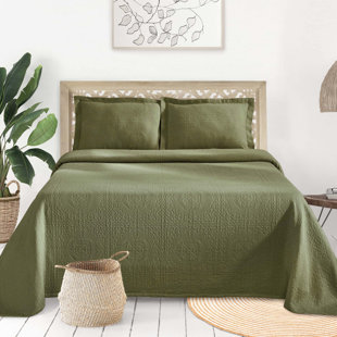 100 Cotton Extra Wide King Bedspread | Wayfair